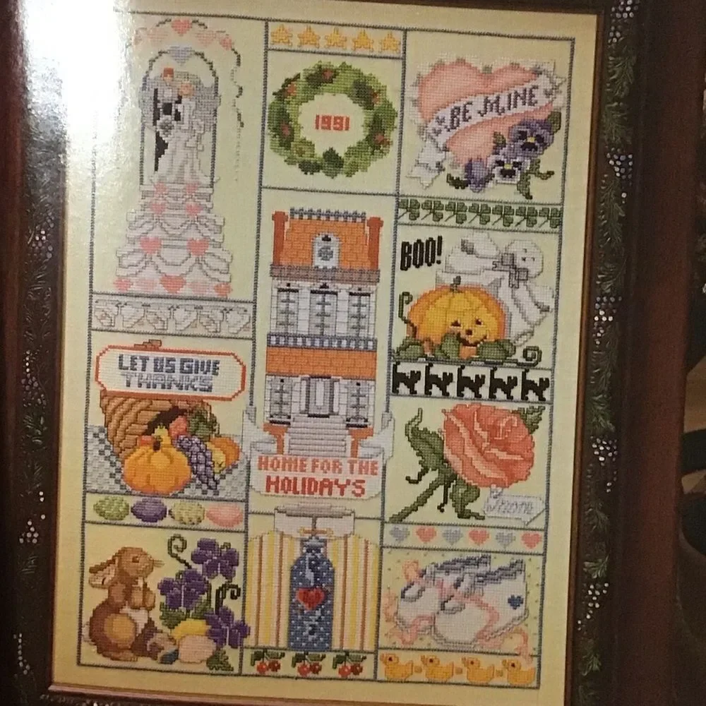 Home Is Where The Heart Is Cross Stitch American‎ Sampler Book